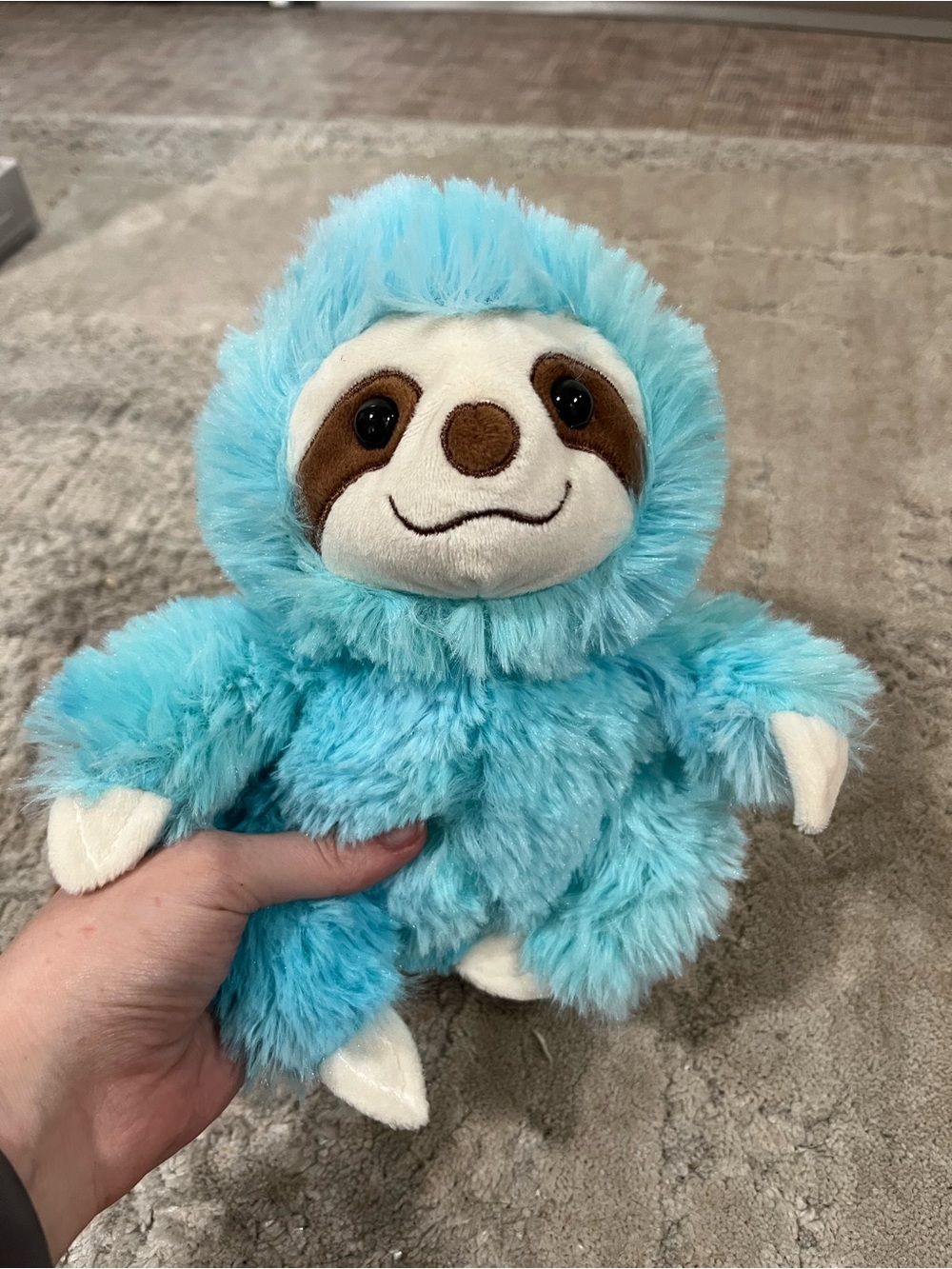 Plush Blue Sloth Small kids Toy - Soft Snuggly Companion - Picture 2 of 3